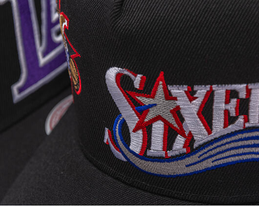 Kšiltovka Mitchell & Ness - NBA Busted Pro HWC - Philadelphia 76Ers - Black
