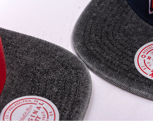 Kšiltovka Mitchell & Ness - NBA Denim Patchwork - Chicago Bulls - Red