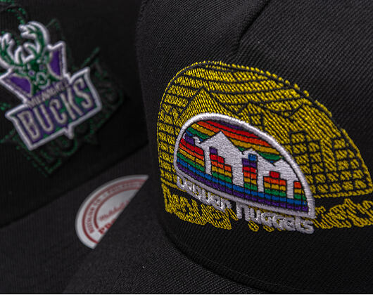 Cap Mitchell & Ness - NBA Tilted Pro Snapback Hwc - Denver Nuggets - Black
