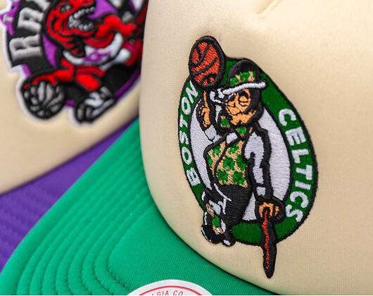 Kšiltovka Mitchell & Ness - NBA Vintage Block Trucker - Boston Celtics - Cream