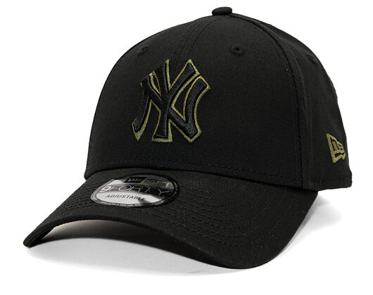 Cap New Era - MLB Team Outline 9FORTY - NY Yankees - Black / Olive