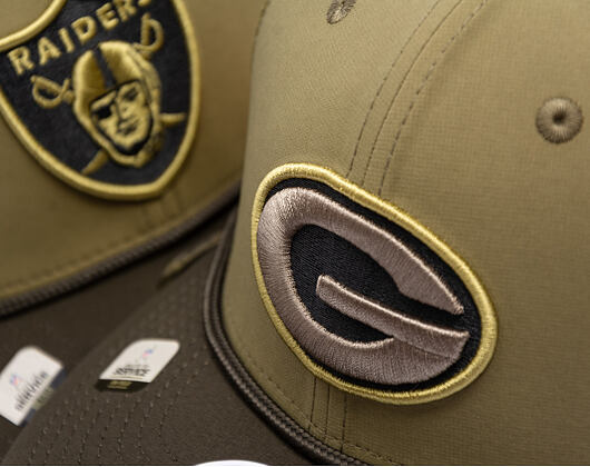 Cap New Era - NFL25 "Salute to Service" - 9SEVENTY Stretch-Snap  Bay Packers 