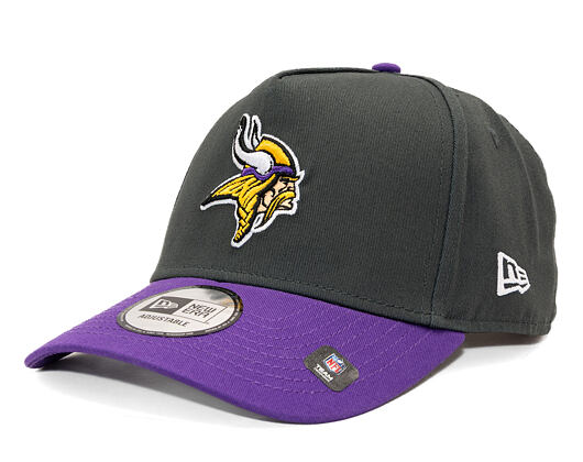 Cap New Era - NFL Charcoal Drop 9FORTY A-Frame - Minnesota Vikings - Steel Clouds / Purple