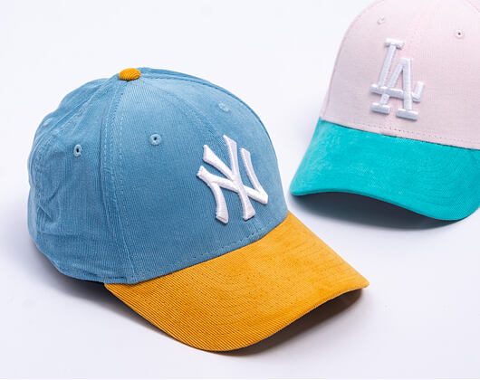 Kids Cap New Era - MLB Kids Cord 9FORTY - NY Yankees - Blue Foam / Yellow