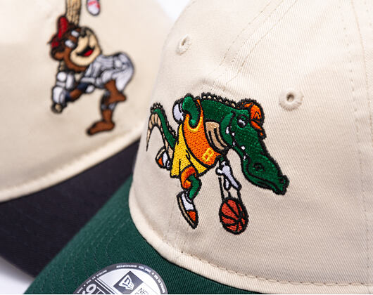 Kids Cap New Era - Branded Kids Mascot 9TWENTY - Cream / Dark Green