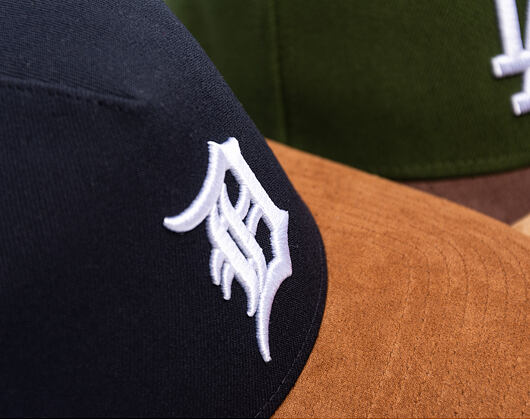 Cap New Era - MLB Suede Visor 9FORTY A-Frame - Detroit Tigers - Navy / Brown