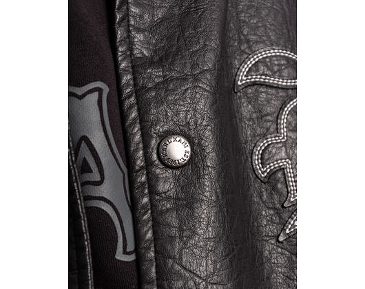 Karl Kani - Kani Western Pu Leather College Jacket - Black