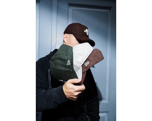 Cap New Era - MLB Melton Wool 9FORTY - Detroit Tigers - Brown / White