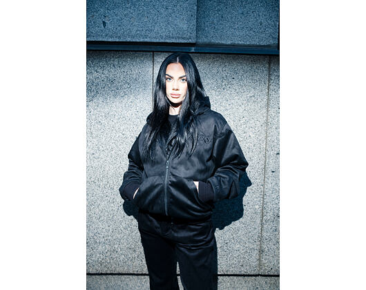 Jacket New Era - NBA Suede Hooded Jacket - LA LAkers - Black