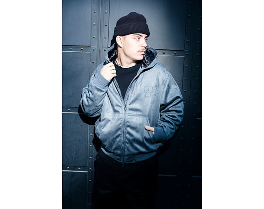 Jacket New Era - NBA Suede Hooded Jacket - Chicago Bulls - Grape