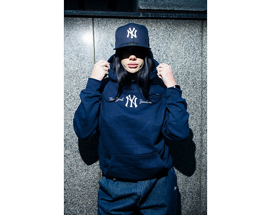 Sweatshirt New Era - MLB Graphic Oversized Hoody - NY Yankees - Navy