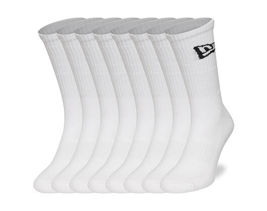 Socks New Era - Flag Crew 6pk - White