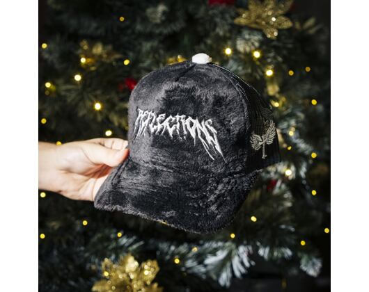 Kšiltovka Reflection Luxury Fuzzy Trucker - Black Midnight Contrast