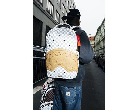 Sprayground Cream Henny Quilt Puff Backpack