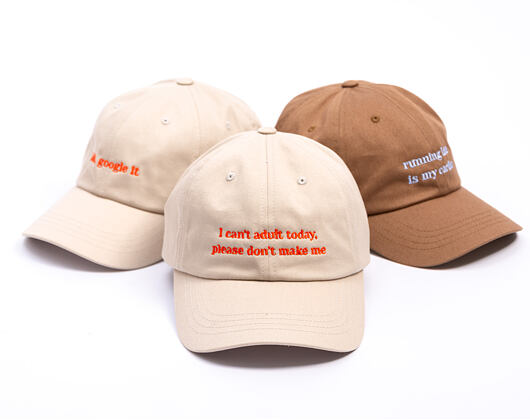 8by8 Dadcap - "I can't adult today" - Tan/Orange