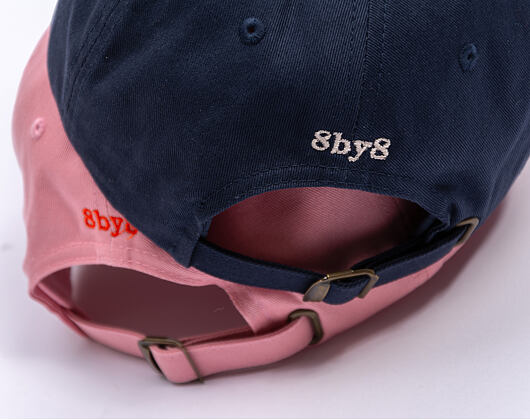 8by8 Dadcap - "Sorry I'm Late I saw a dog" - Baby Pink/Red