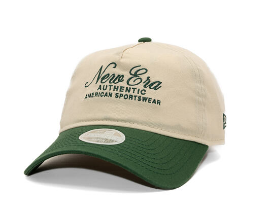 Womens Cap New Era - Branded Script 9TWENTY A-Frame - Cream