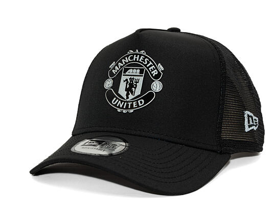 Cap New Era -  Reflective 9FORTY Trucker - Manchester United FC - Black