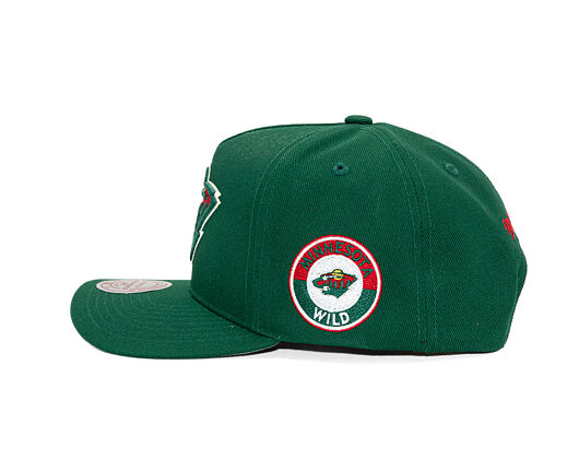 Mitchell & Ness - Minnesota Wild - Double Clutch Pro Snapback - Green