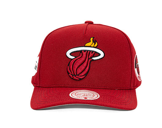 Mitchell & Ness - Miami Heat - Double Clutch Pro Snapback - Red