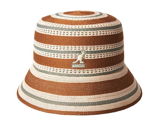 Bucket Hat Kangol - Tropic Resort Stripe Lahinch - Rustic Caramel Multi