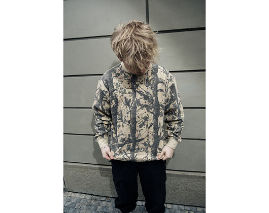 Longsleeve Tee Karl Kani - Signature Wood Camo Waffle Longsleeve