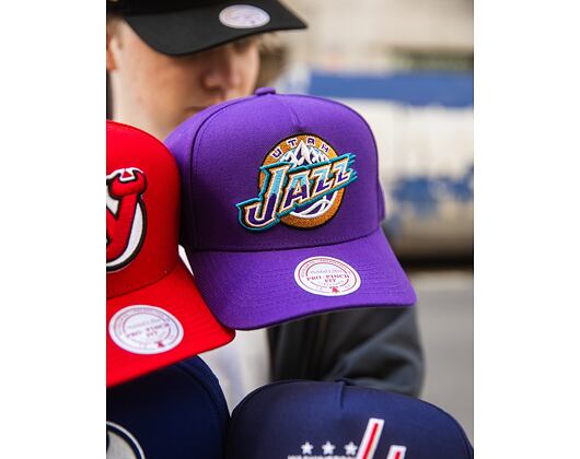 Mitchell & Ness - Utah Jazz - Double Clutch Pro Snapback Hwc - Purple