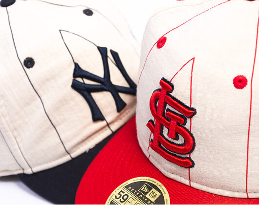Cap New Era - MLB Retro Linen Pinstripe 59FIFTY Retro Crown - St. Louis Cardinals - Team Color