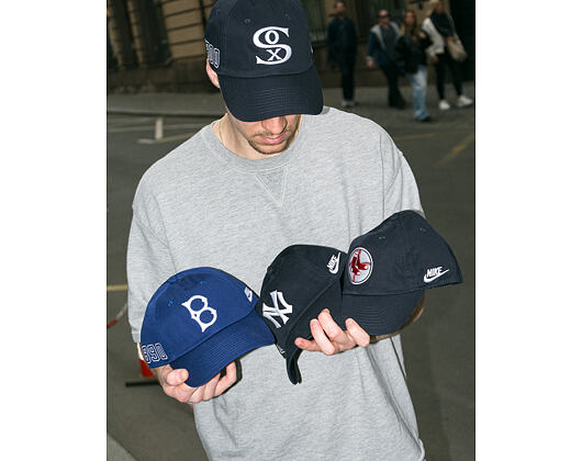 Cap Nike - Primetime Club Unctructured Oragnic Cotton Cap NY Yankees - pitch blue
