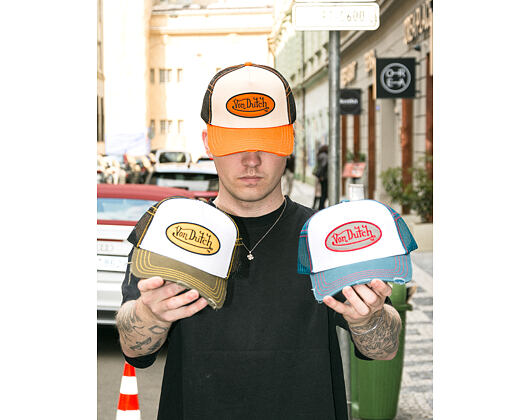 Cap Von Dutch - Trucker - Classic Logo Olive/White