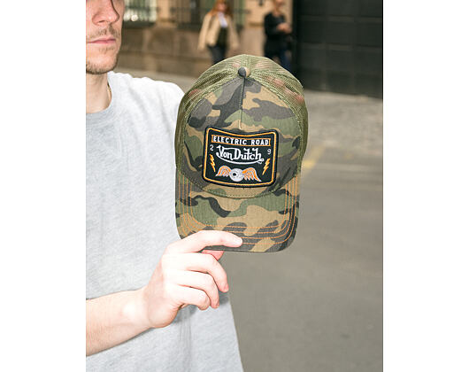 Cap Von Dutch - Trucker - Electric Road Green Camo