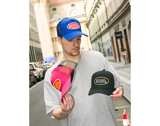 Kšiltovka Von Dutch - Trucker - Classic Logo Black/Grey