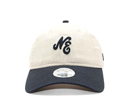 Womens Cap New Era - Branded Linen 9TWENTY - Stone / Navy