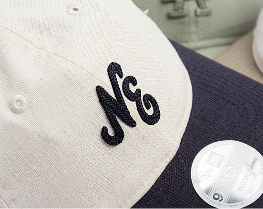Womens Cap New Era - Branded Linen 9TWENTY - Stone / Navy