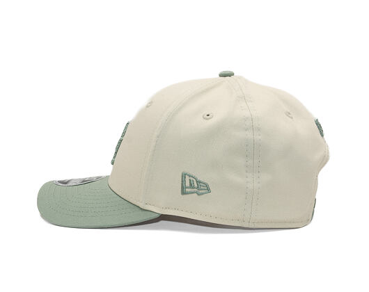 Cap New Era - MLB Side Script 9FORTY M-CROWN - LA Dodgers - Cream / Pastel Green