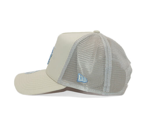 Womens Cap New Era - MLB Floral 9FORTY A-Frame Trucker - LA Dodgers - Cream / Sky Blue