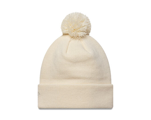 Womens Beanie New Era - MLB Metallic Pom Beanie - NY Yankees - Cream