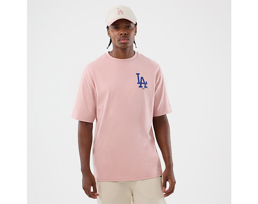 Tee New Era - MLB Cap Graphic Oversized Tee - LA Dodgers - Pink Rouge