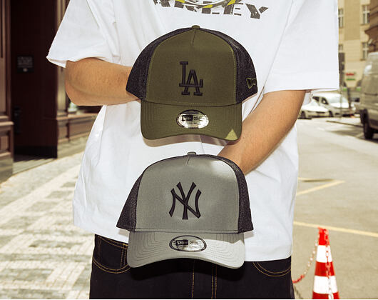 Cap New Era - MLB Tech Pack 9FORTY A-Frame Trucker - NY Yankees - Steel