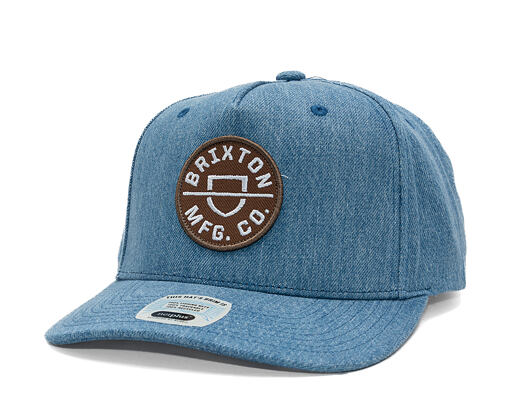 Cap Brixton - Crest C Mp Snapback - Medium Rinse Denim