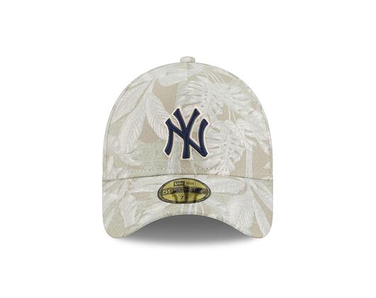 Cap New Era - MLB Three Looms "Leafy Palm" 59FORTY A-Frame - NY Yankees - Stone