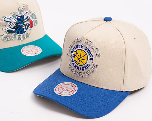 Cap Mitchell & Ness - Off Tilted Hwc - NBA - Golden State Warriors - Off White