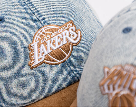Cap Mitchell & Ness - Den Suede Strapback - NBA - Los Angeles Lakers - Blue