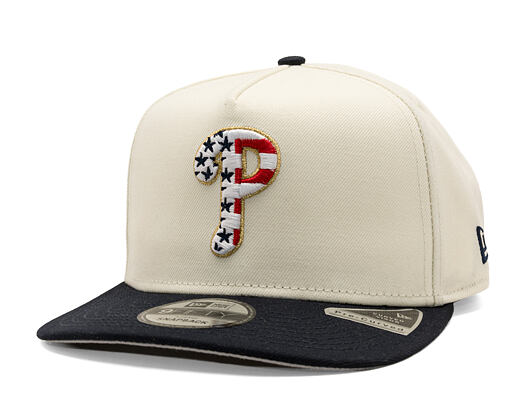Cap New Era - MLB "American Flag" 9FIFTY - Philadelphia Phillies - Chrome White