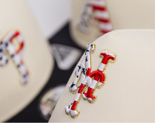 Cap New Era - MLB "American Flag" 9FIFTY - NY Mets - Chrome White