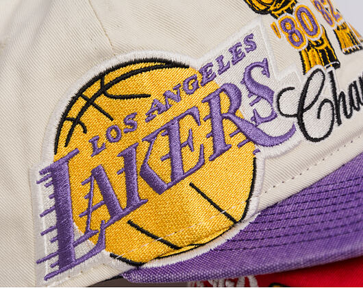 Cap New Era - NBA "Hardwood Classic Champions" 19TWENTY - LA Lakers - Chrome White / Team Color