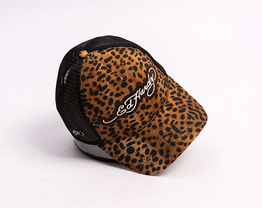 Cap Ed Hardy - Leopard Print 5 Panel Trucker