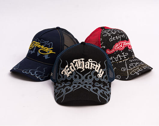 Cap Ed Hardy - Flaming 5 Panel Trucker Cap