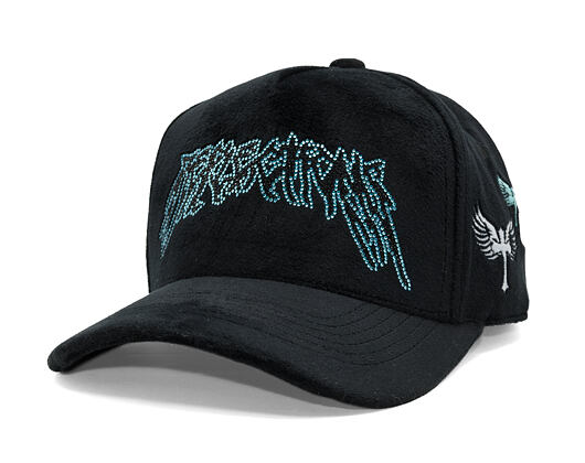 Cap Reflection Luxury New Angel Cap - Black Baby Blue Script