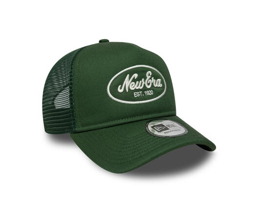 Cap New Era - Branded Oval Foam Patch 9FORTY A-Frame Trucker - Cilantro Green